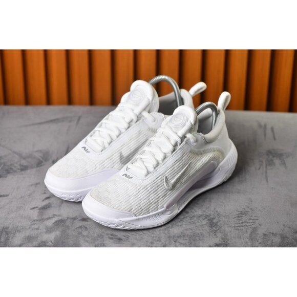 New! Size: 6.5 Women | Nike Court Zoom NXT | White Metallic Silver | DV3282-101 - Picture 15 of 16